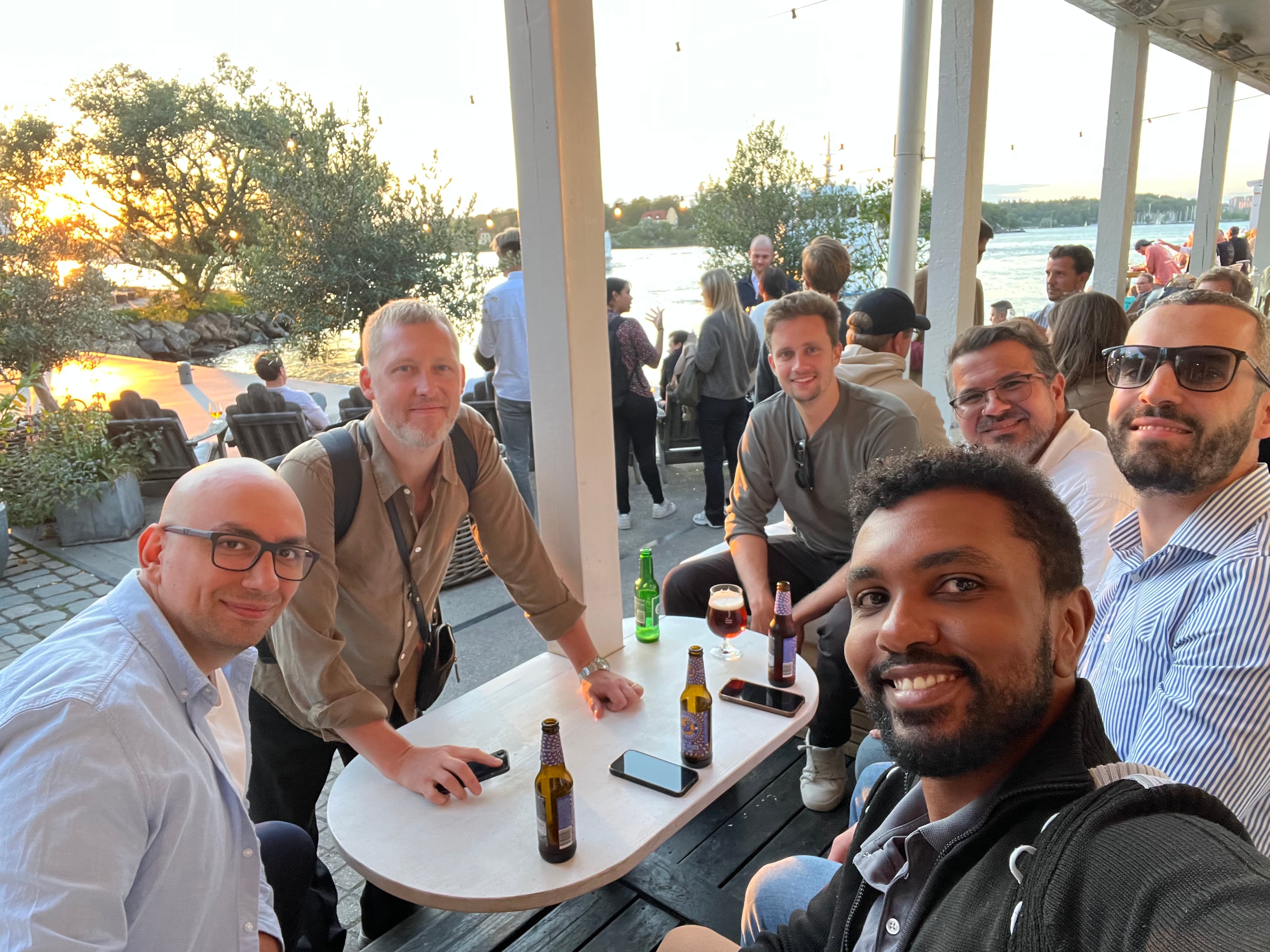 João Thaira working with international team at Blue Avenir, Germany